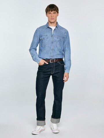 BIG STAR Regular fit Overhemd 'Retinez' in Blauw