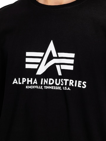 ALPHA INDUSTRIES Shirt 'Basic 2 Pack' in Black