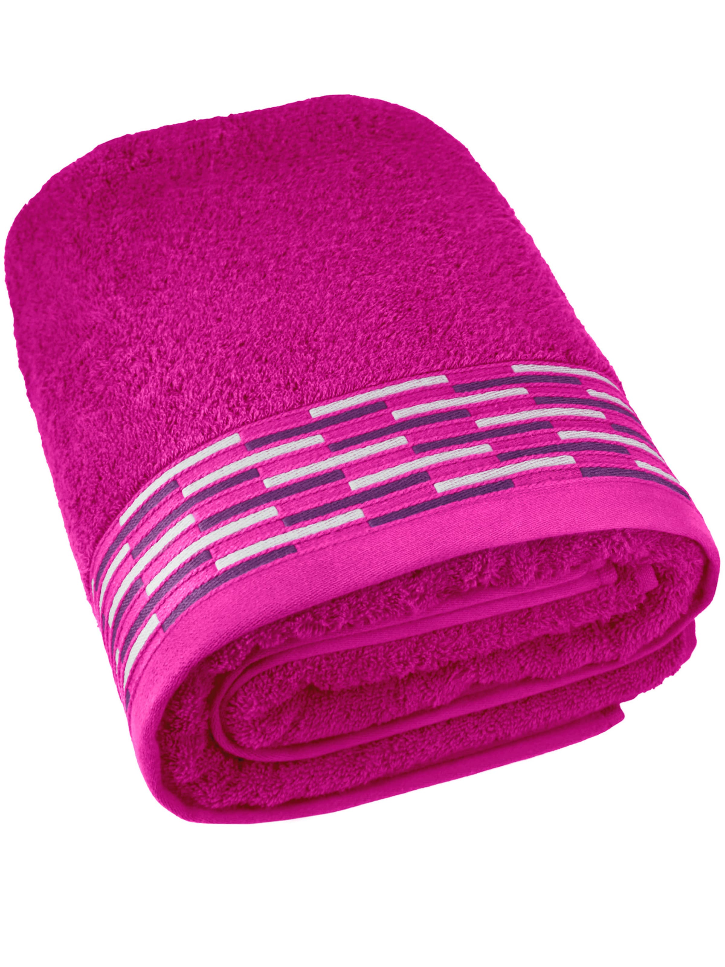 Lashuma Handtuch 'Lugano'‌‌‌‌‌‌‌‌‌‌ in Pink: Vorderseite