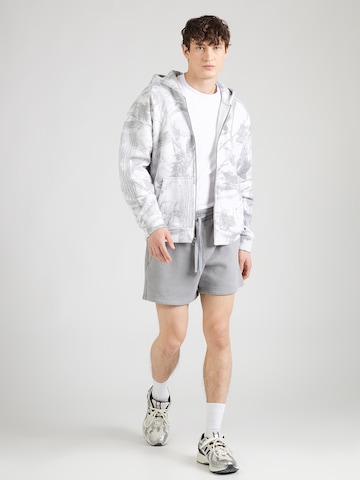 HOLLISTER Tepláková bunda - Biela