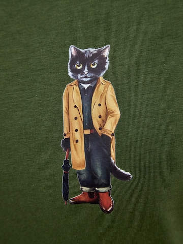 Cat e Lolette Puseromekko 'Mini Trench Coat Cat' värissä vihreä