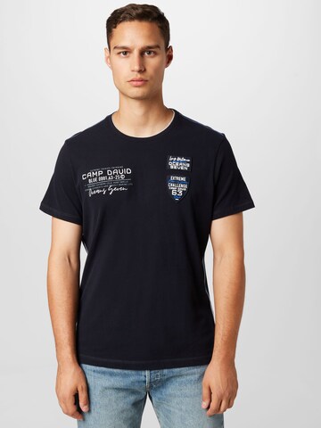 CAMP DAVID Shirt 'Ocean´s Seven I' in Blue: front