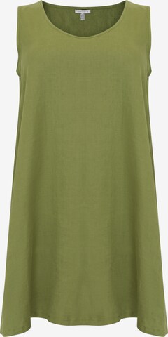 Yoek Dress in Green: front