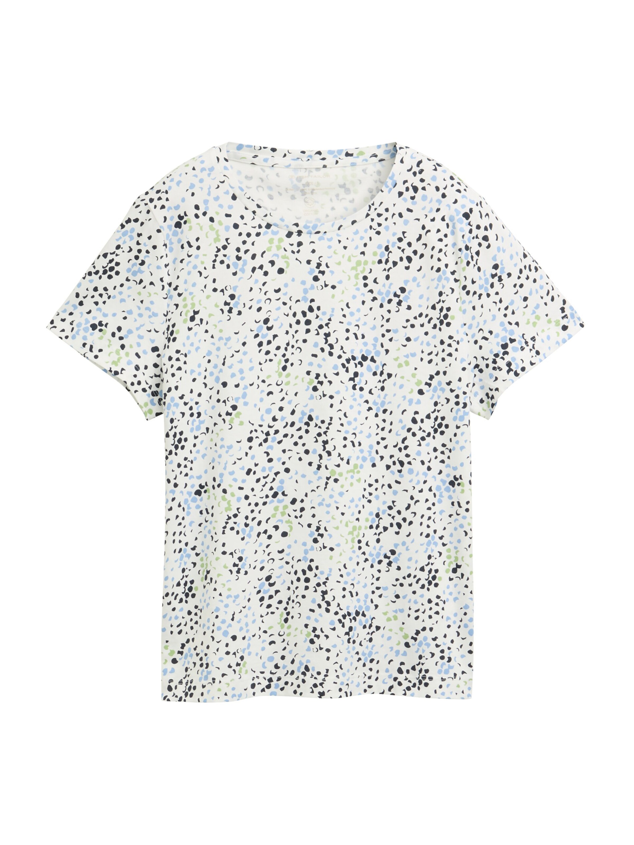 Tricou de la TOM TAILOR pe alb: față