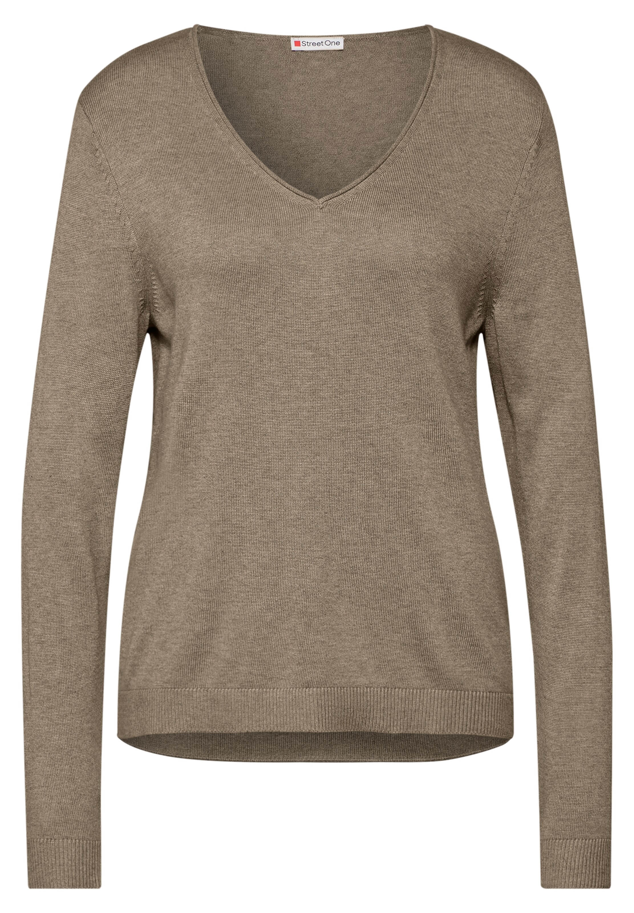 STREET ONE Pullover in Braun: Vorderseite