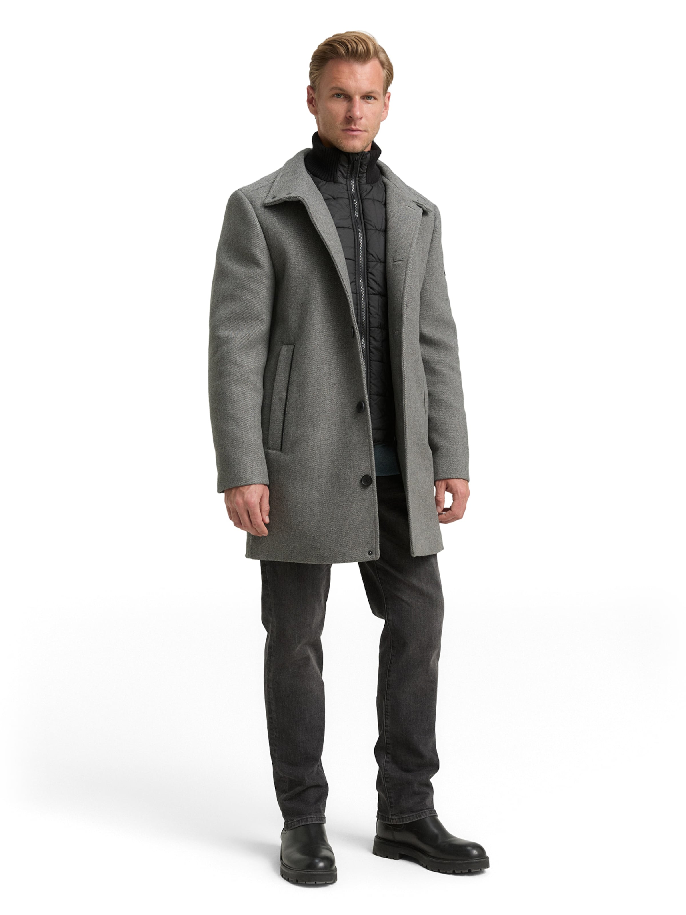 pilka TOM TAILOR Demisezoninis paltas