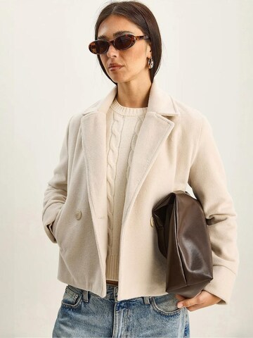 Bianco Lucci Between-Seasons Coat in Beige