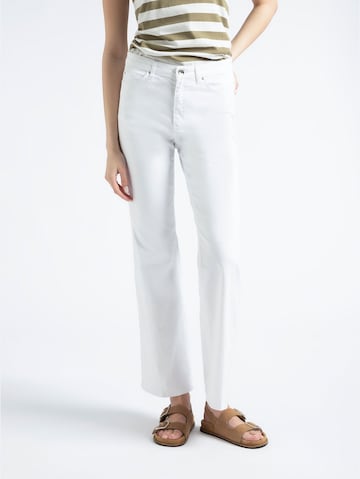 MORE & MORE Regular Jeans in White: front
