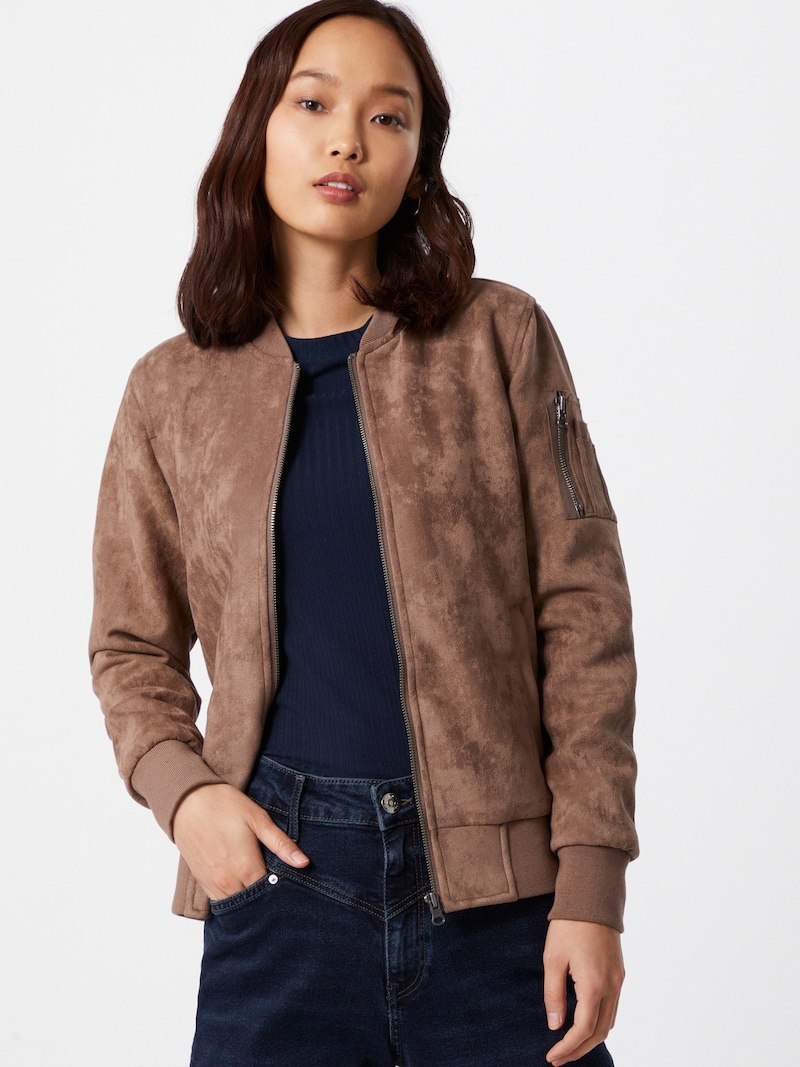 Women Clothing Urban Classics Bomber jackets Mottled Brown