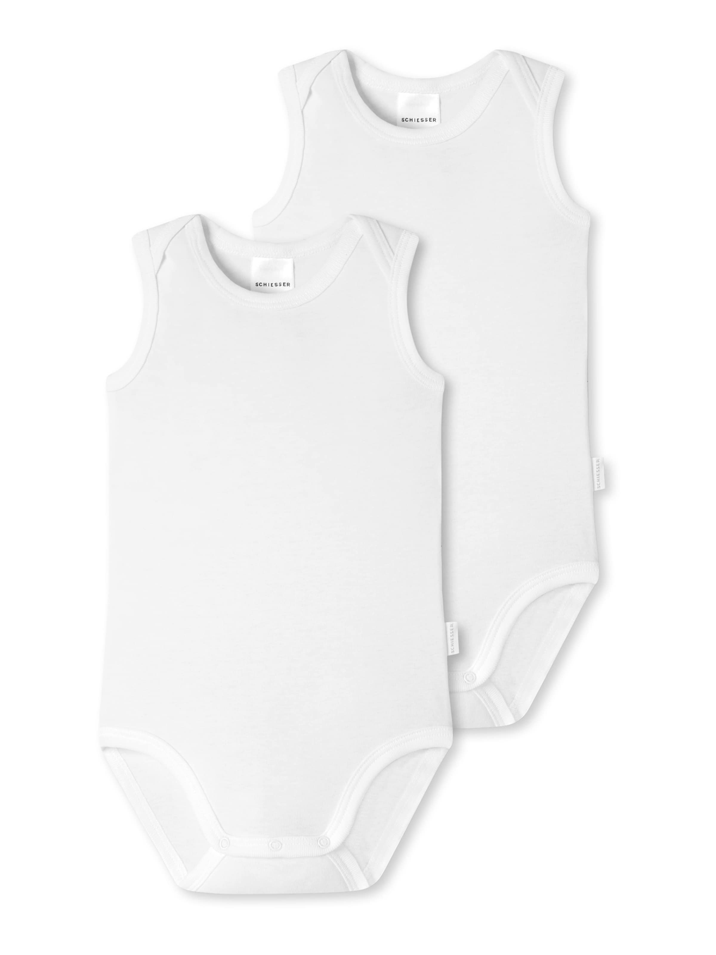 Barboteuse / body SCHIESSER en blanc : devant