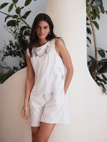 Tuta jumpsuit di Next in bianco