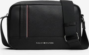 melns TOMMY HILFIGER Pleca soma: no priekšpuses