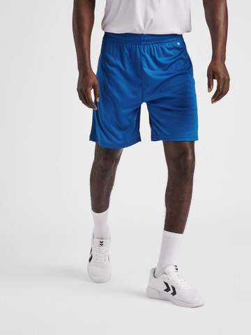 Hummel Regular Athletic Pants 'Core' in Blue: front