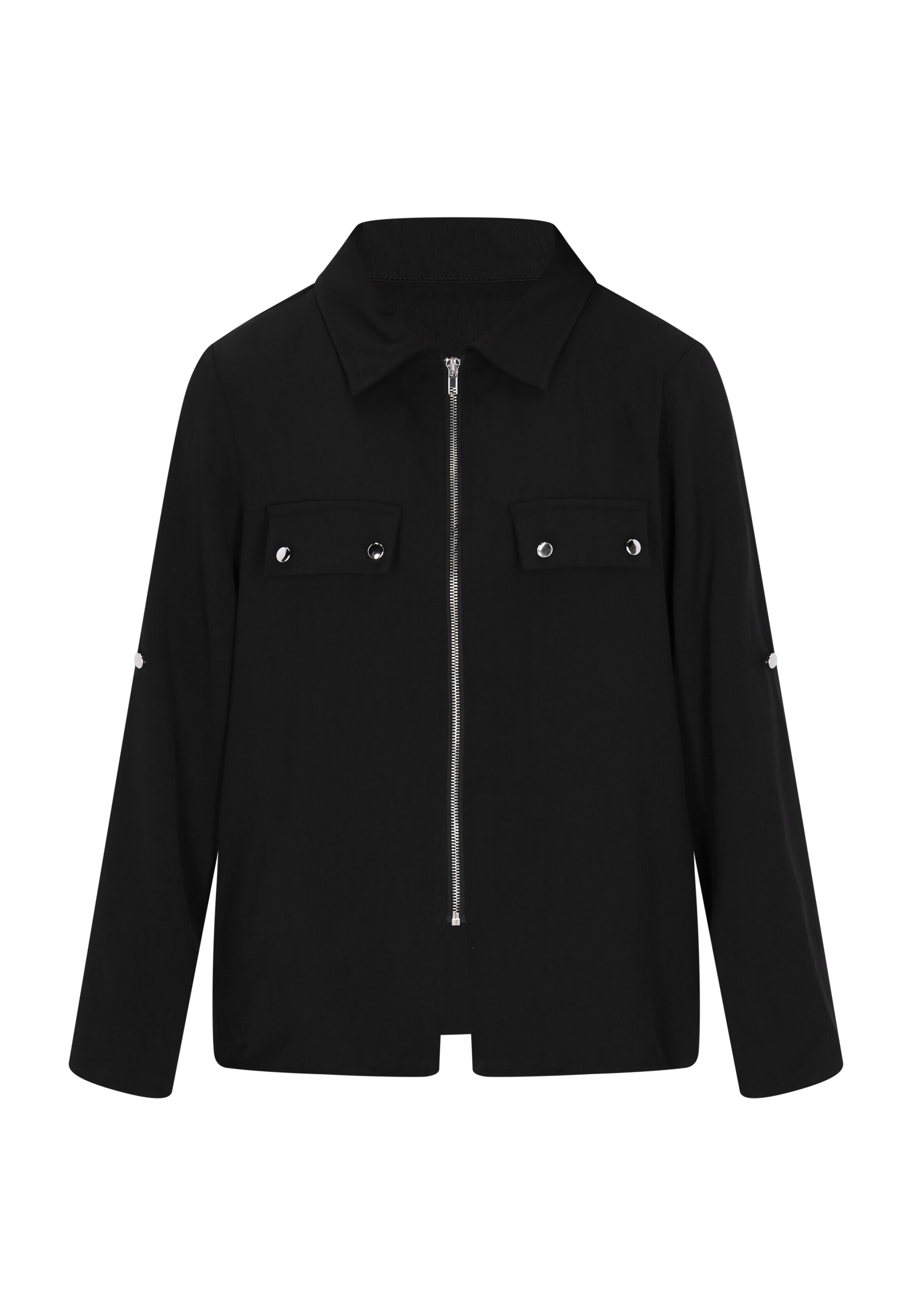 myMo ROCKS - Casaco meia-estação em preto: frente