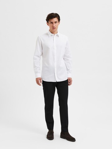 SELECTED HOMME Slim fit Business Shirt 'NATHAN' in White