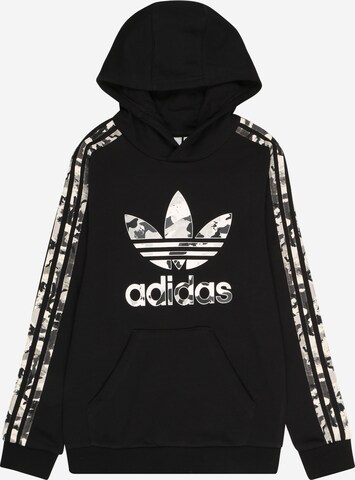 ADIDAS ORIGINALS Sweatshirt 'Camo' in Black: front