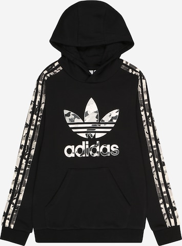 ADIDAS ORIGINALS Collegepaita 'Camo' värissä musta: edessä