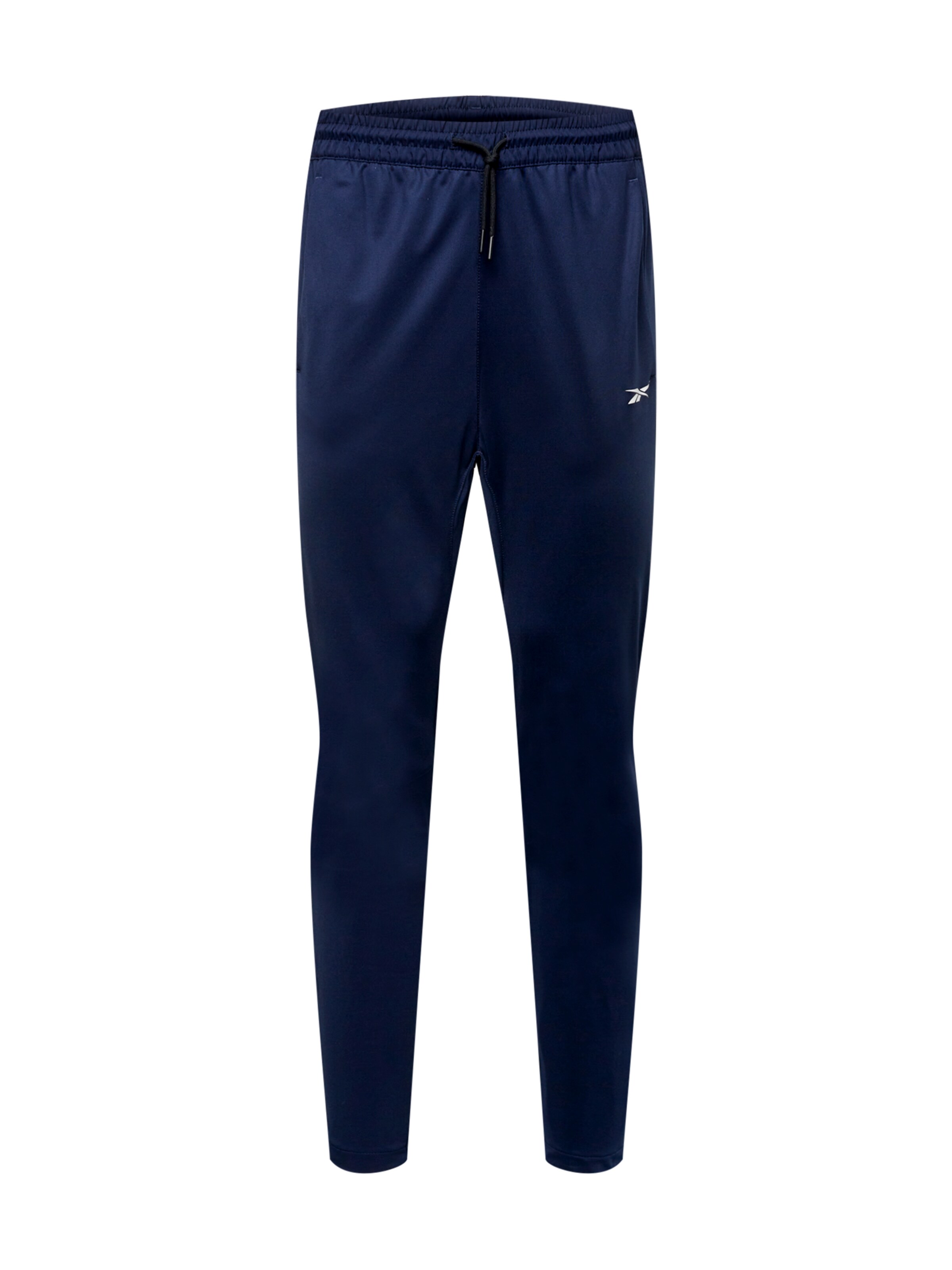 Effilé Pantalon de sport Reebok en bleu : devant