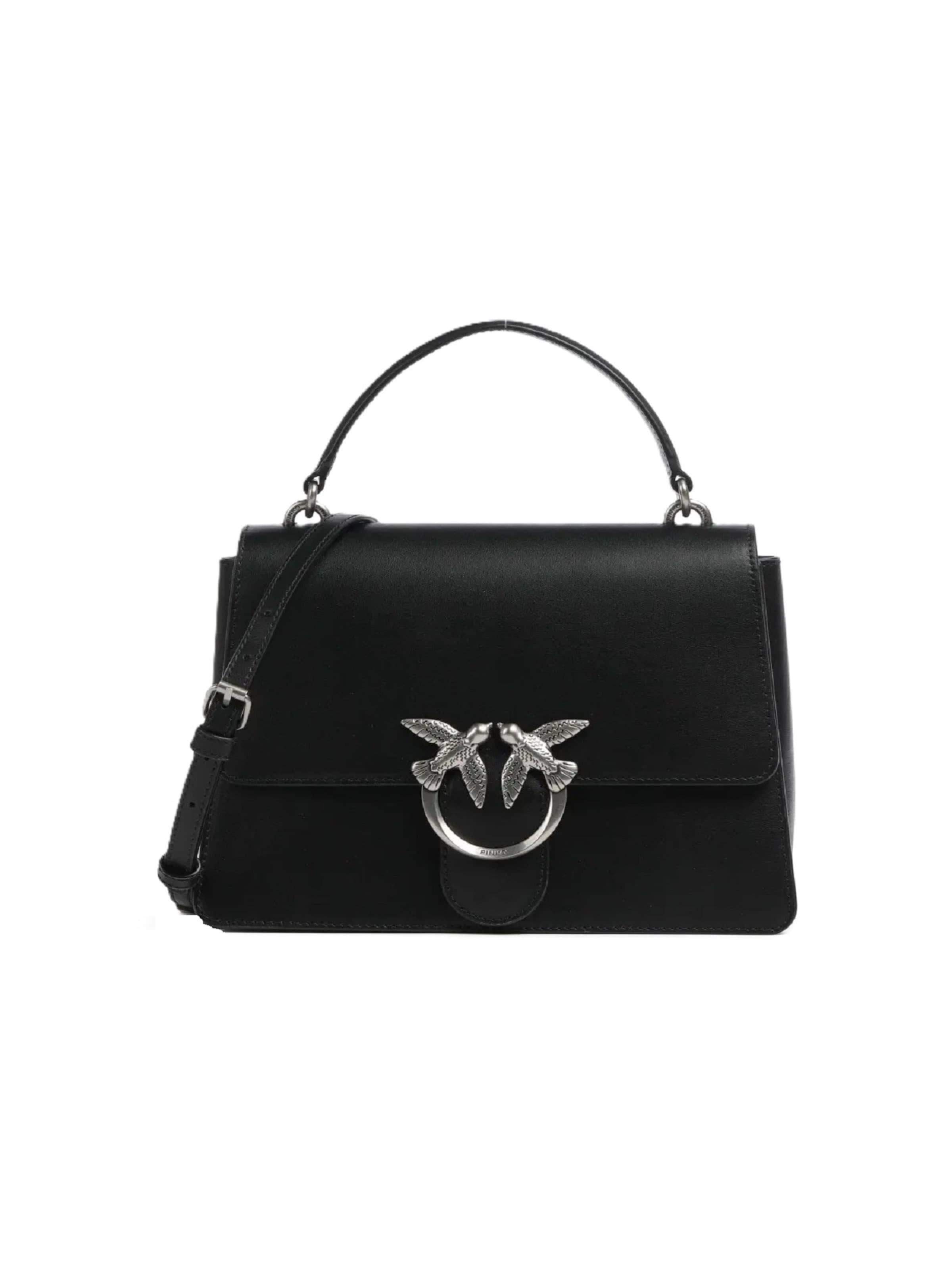 Borsa a spalla '100066 A0F1 Z99O' di PINKO in nero: frontale