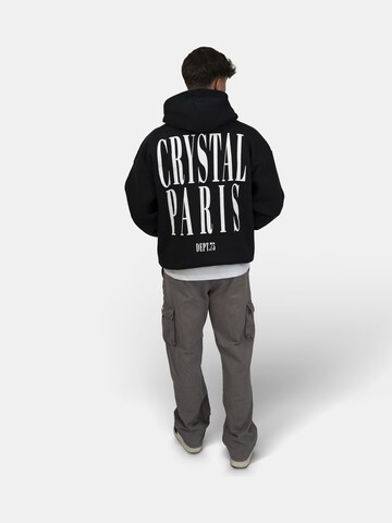 Crystal Paris Sweatshirt 'Face' in Black