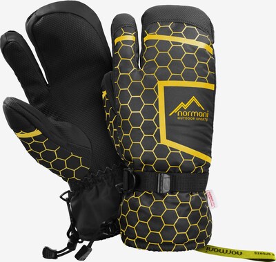normani Sporthandschoenen 'Apex' in de kleur Geel / Zwart, Productweergave