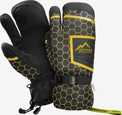 normani Sporthandschoenen 'Apex' in de kleur Geel / Zwart, Productweergave