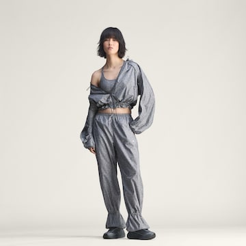 ADIDAS BY STELLA MCCARTNEY Urheilutakki ' Running Print' värissä harmaa: etupuoli