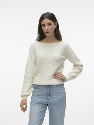VERO MODA Trui 'KAMILLE' in Beige: voorkant