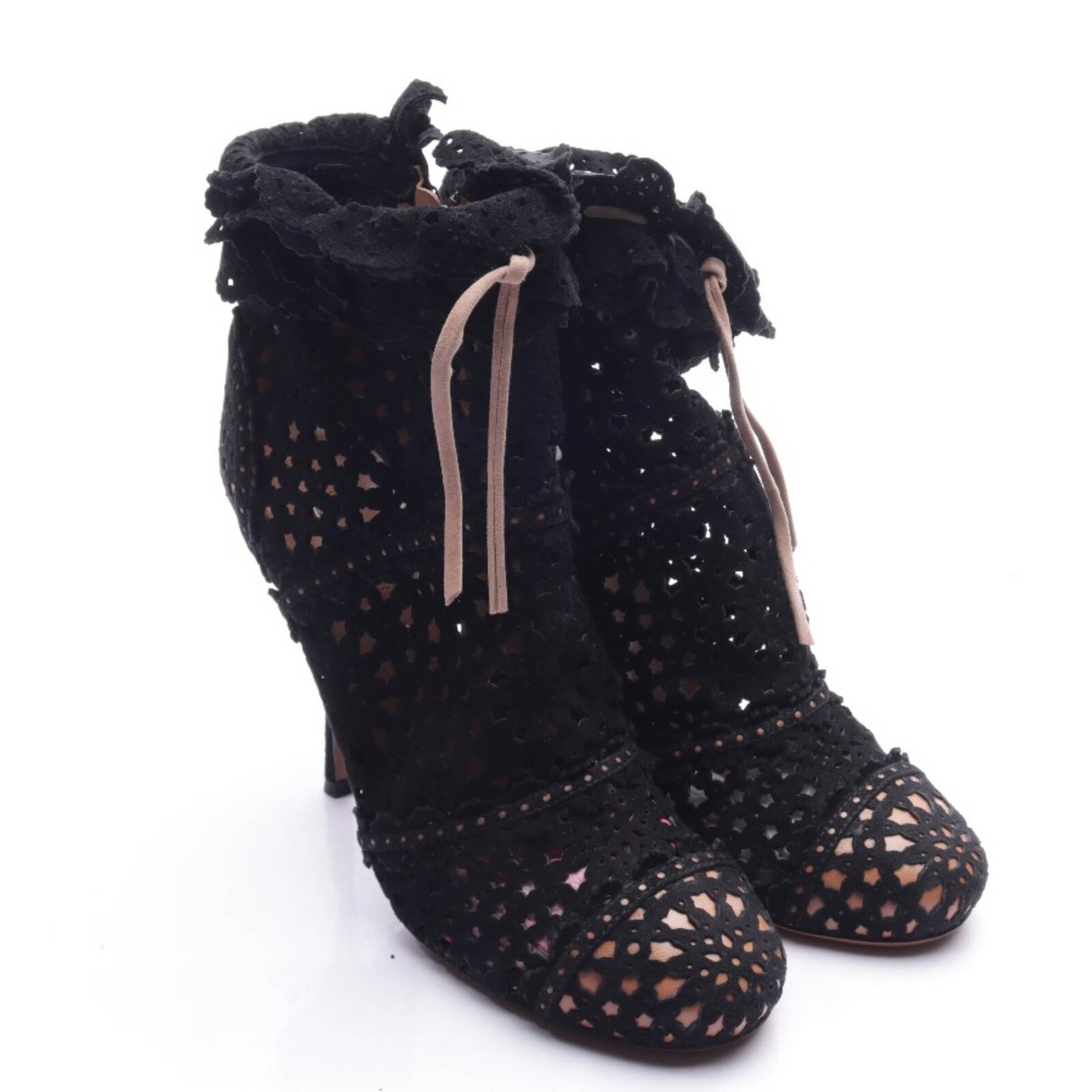 ALAïA Dress Boots in 40 in Brown: front