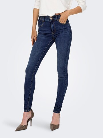 Coupe slim Jean ONLY en bleu : devant