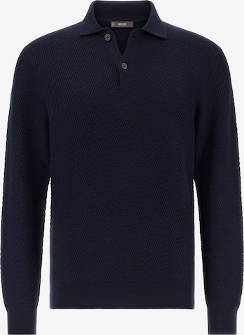 Boggi Milano Pulover | modra barva: sprednja stran