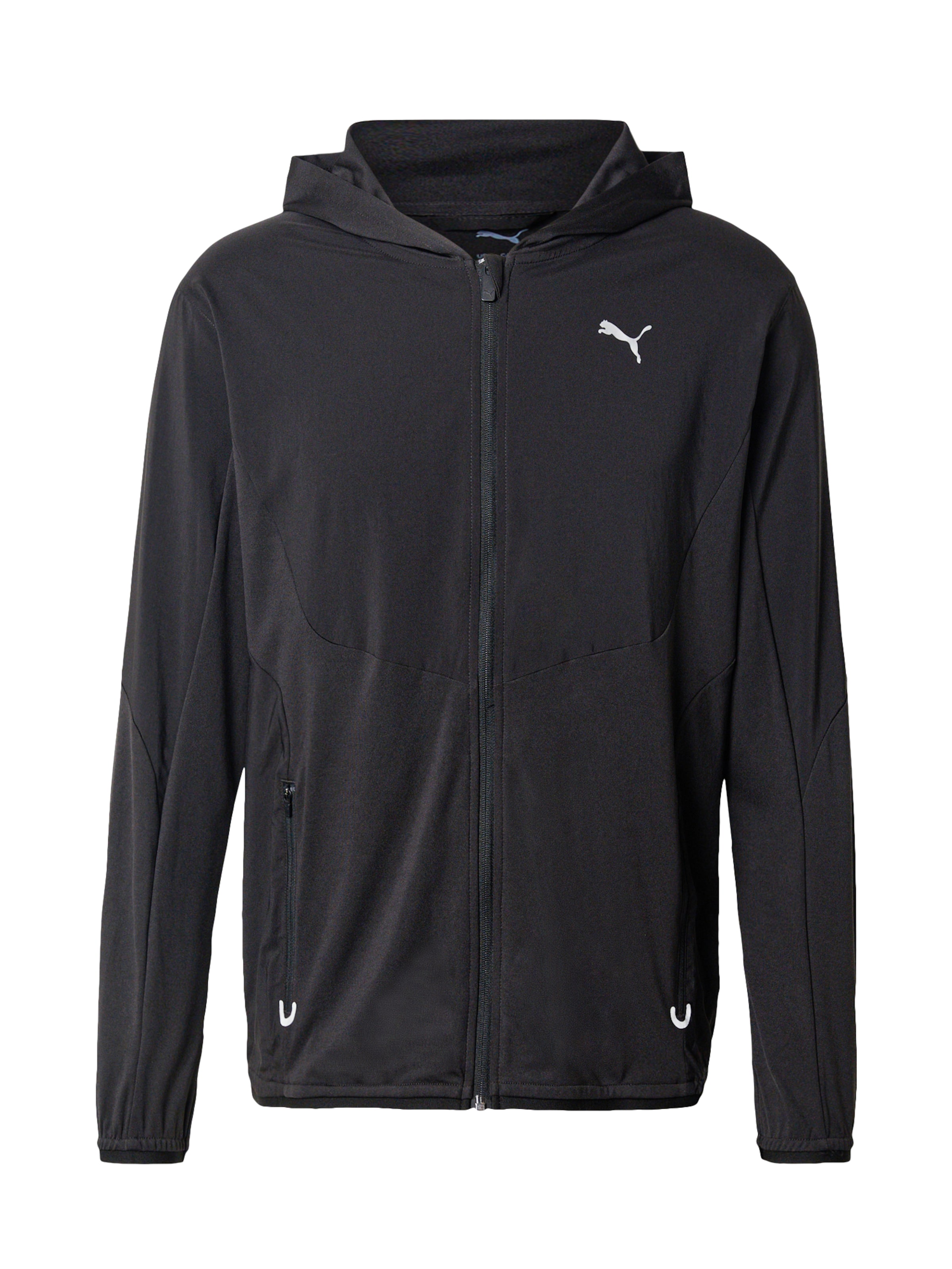 PUMA Trainingsjacke in Schwarz: Vorderseite