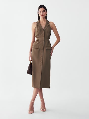 Willa - Vestido 'Lei' en marrón: frente