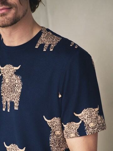 Pigiama corto 'Hamish The Highland Cow' di Next in blu