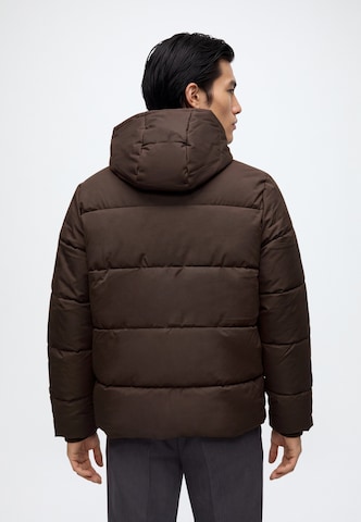 JACK & JONES Зимно яке 'JORNORREBRO' в кафяво: отзад
