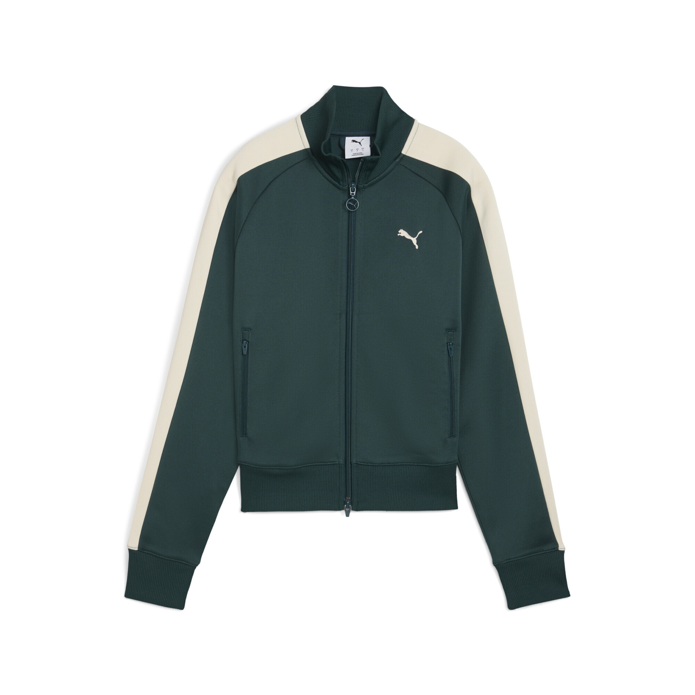 PUMA Sweatjacke 'T7 Always On' in Grün: Vorderseite