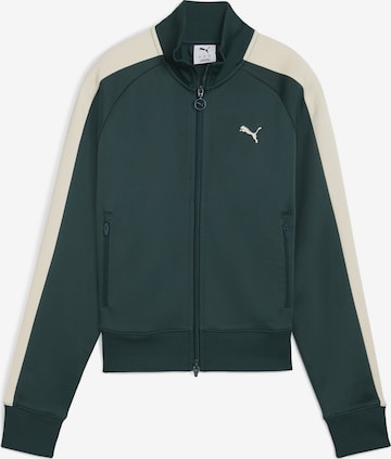 PUMA Sweatvest 'T7 Always On' in Groen: voorkant