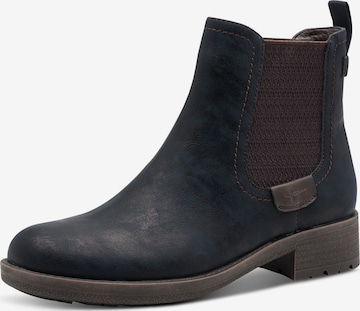 Tamaris Chelsea Boots in Blue: front