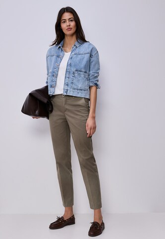 STREET ONE Slimfit Hose in Braun