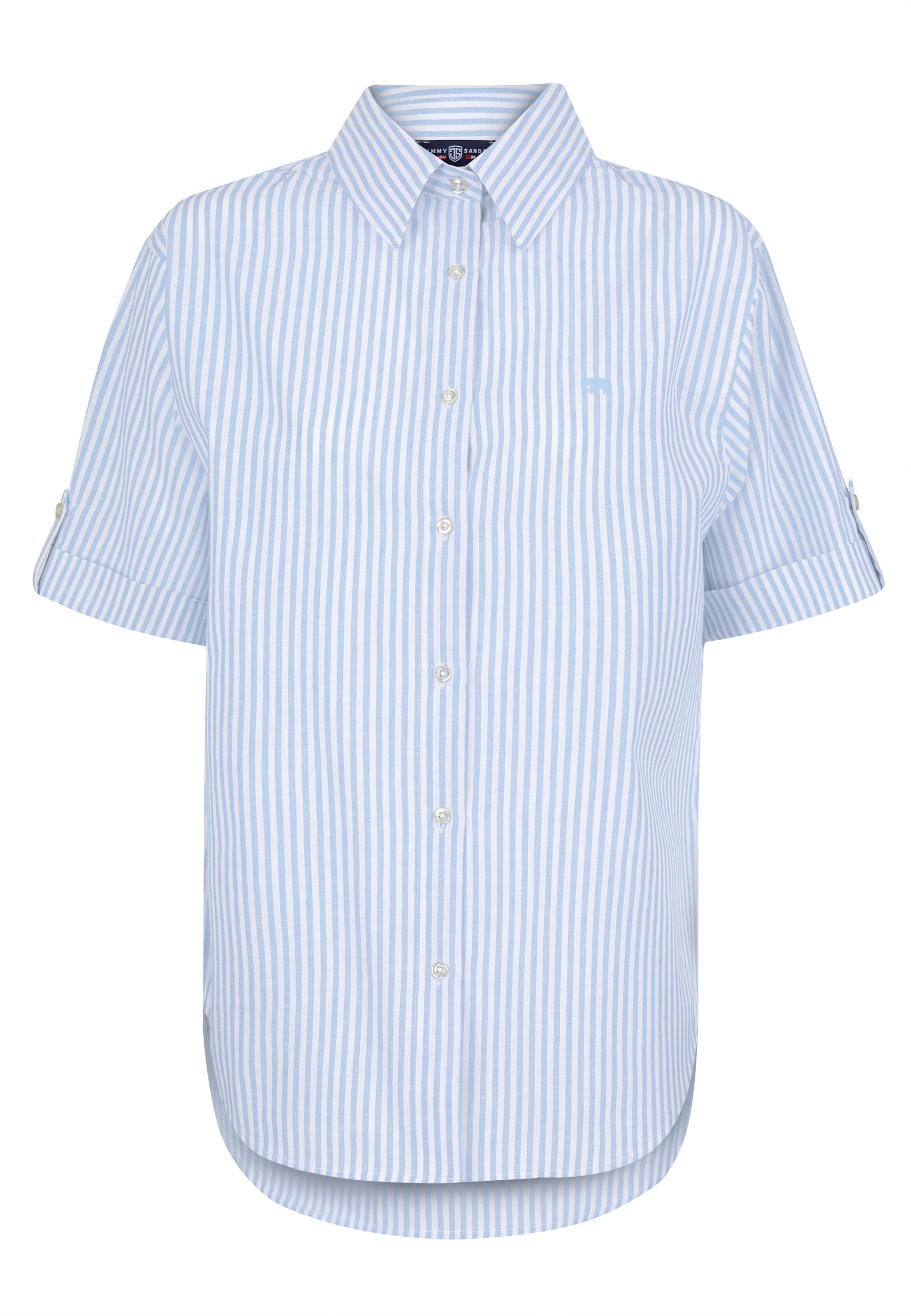 Jimmy Sanders - Blusa em azul: frente