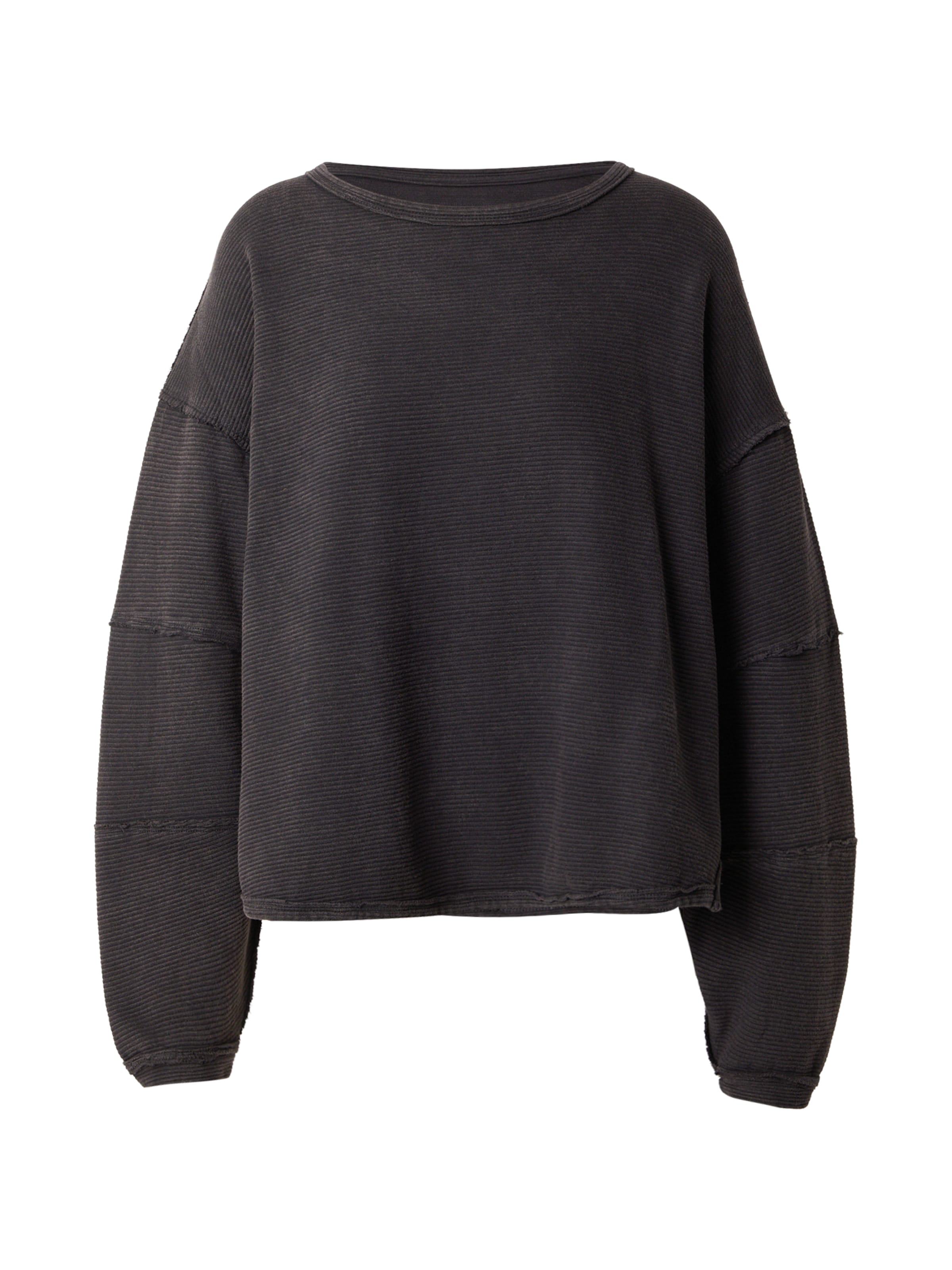 Free People Тениска в черно: отпред