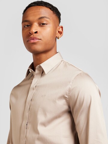 bēšs ARMANI EXCHANGE Slim fit Krekls '8NZCBD ZN10Z'