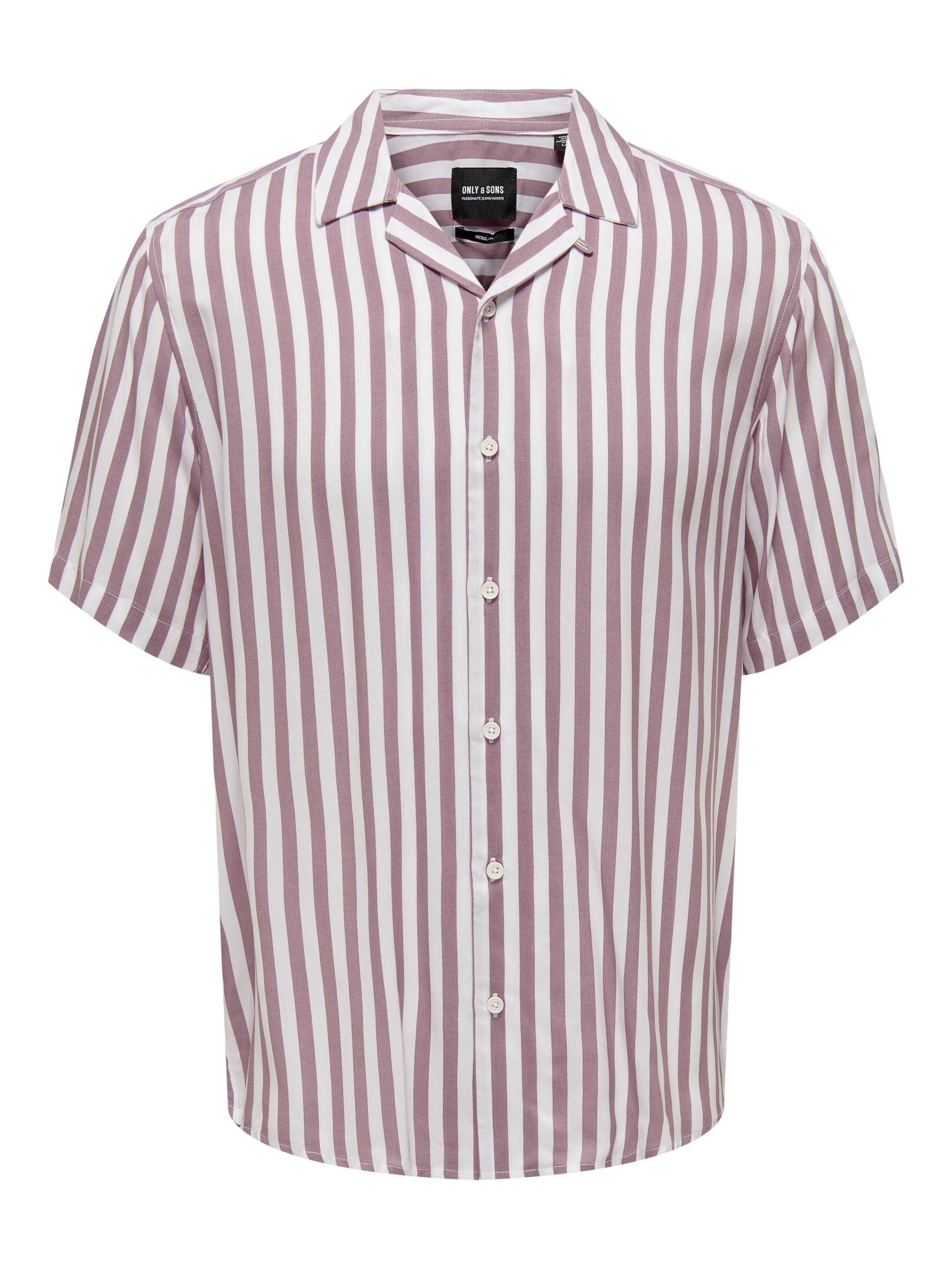 Chemise &#x27;Wayne&#x27; Only &amp; Sons en violet : devant