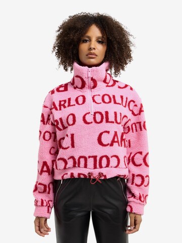 Carlo Colucci Sweatshirt ' Derosa ' in Pink: predná strana