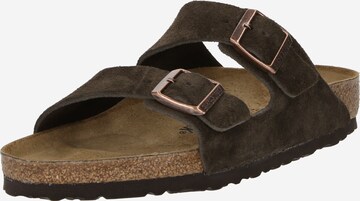 BIRKENSTOCK Muiltjes 'Arizona' in Bruin: voorkant