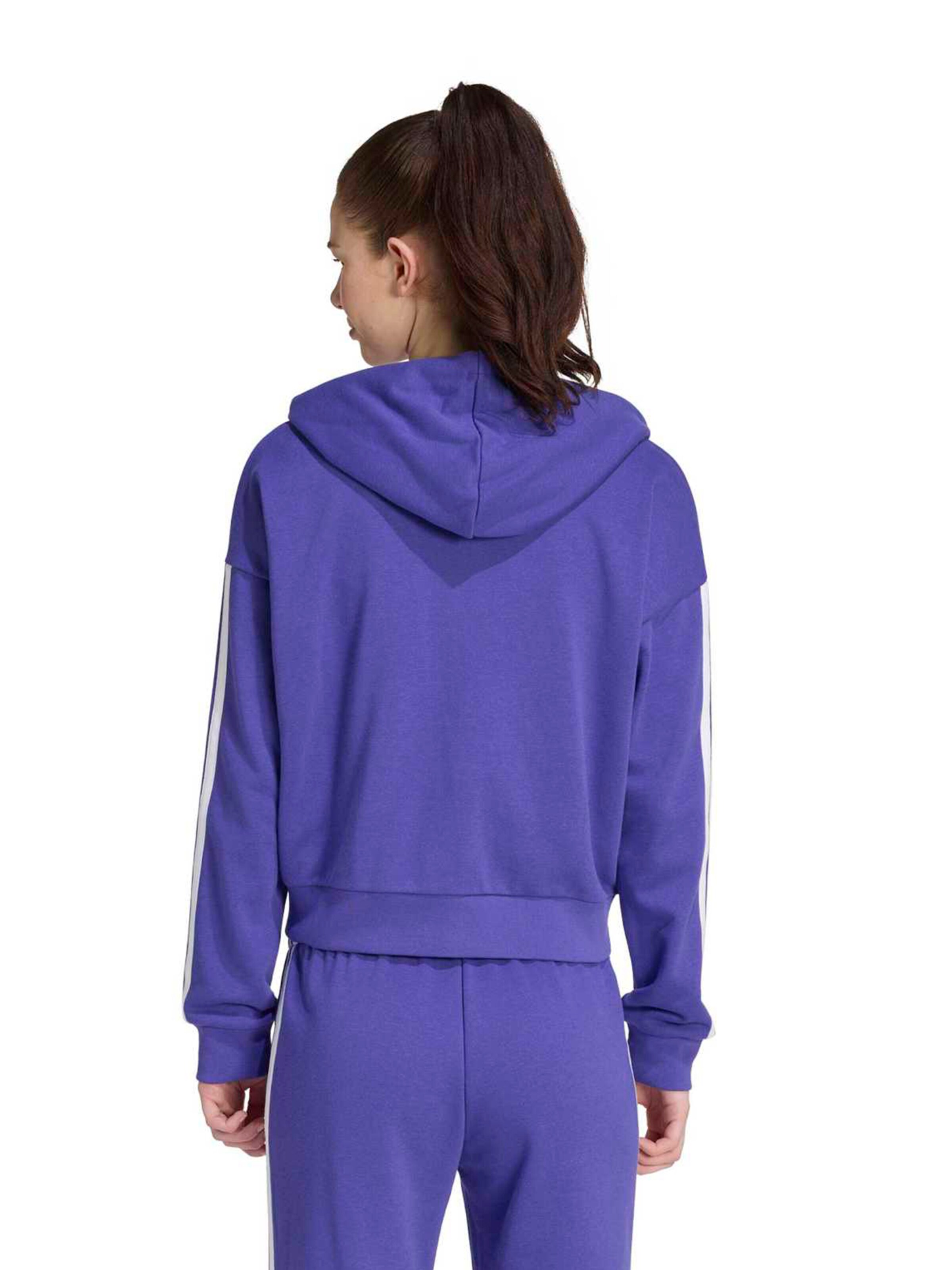 ADIDAS SPORTSWEAR Športová mikina so zipsom 'Essentails' - Fialová