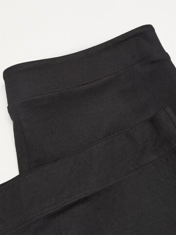 Wide leg Pantaloni 'CINTIA' de la MANGO pe negru