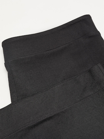 MANGO Široke hlačnice Hlače 'CINTIA' | črna barva
