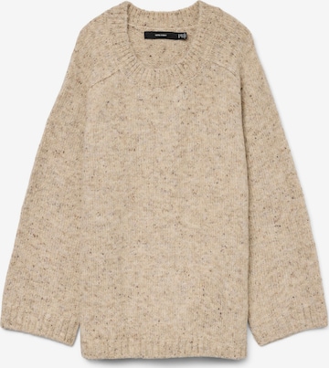 Vero Moda Curve Sweater 'VMCingrid' in Brown: front