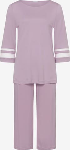 Hanro Pyjama 'Delia' in Lila: voorkant